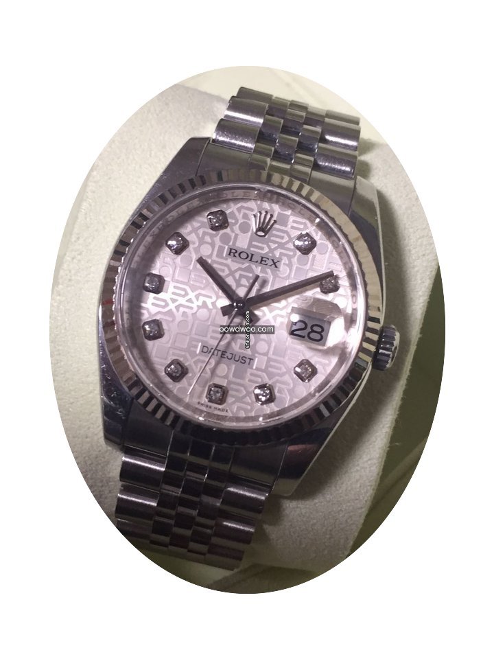 Rolex Datejust Diamond Index Dial Full S...
