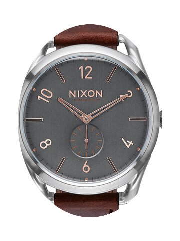 Nixon A465-2064 C45 Leather Gray Rose Go...