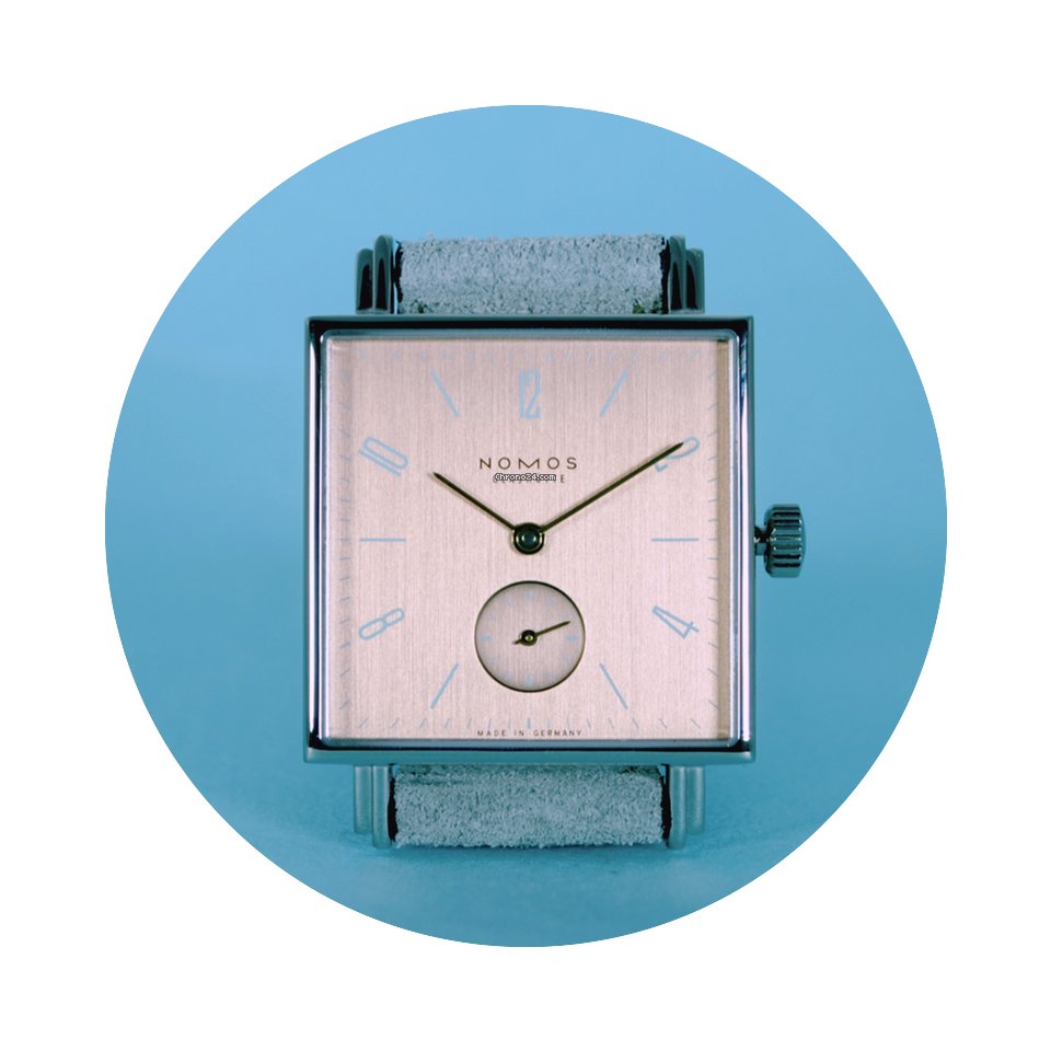 Nomos Glashütte Tetra Goldelse Saphirgl...