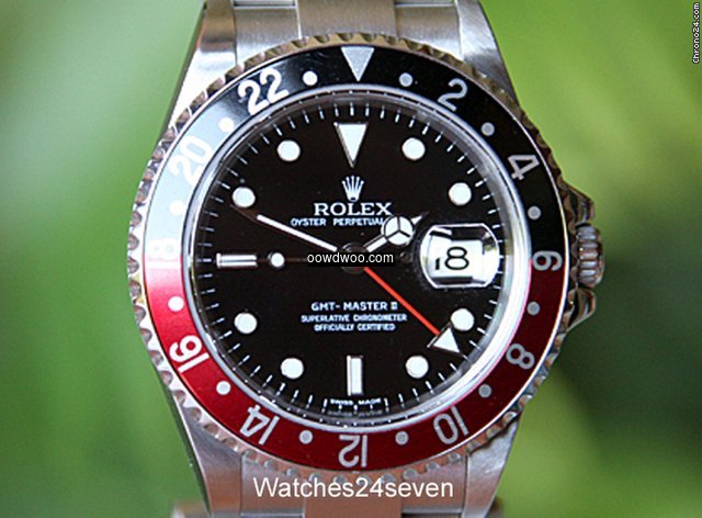 Rolex GMT Master II Coke Bezel Stainless...