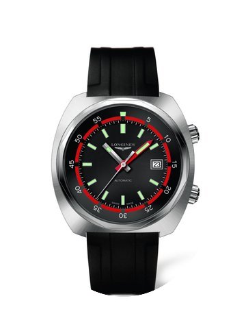 Longines Heritage Diver Black Dial Autom...
