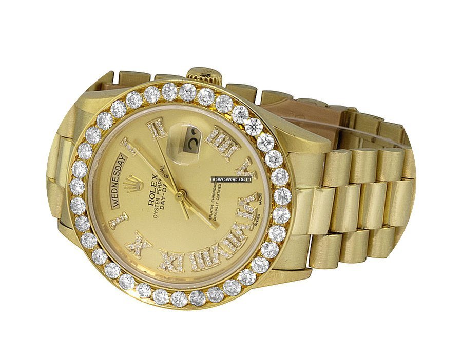 Rolex 18K Mens Yellow Gold Rolex Preside...