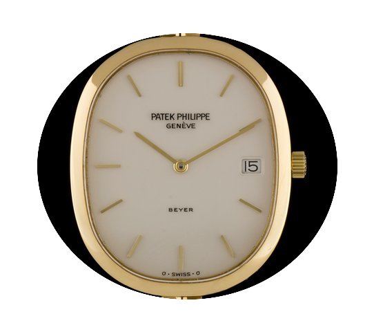 Patek Philippe 18k Y/G Double Name Ellip...