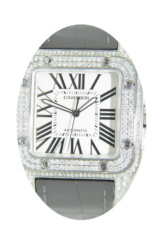 Cartier Santos 100 Steel,Aftermarket set...