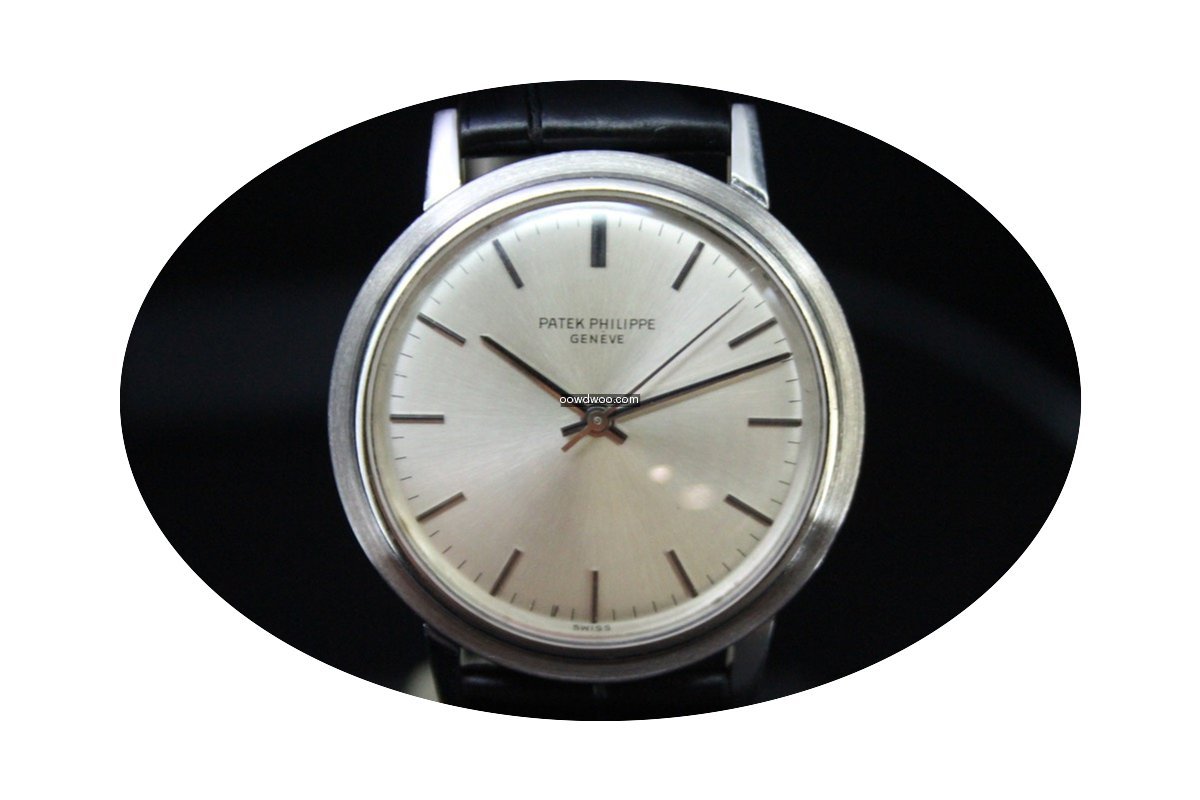 Patek Philippe style calatrava white gol...