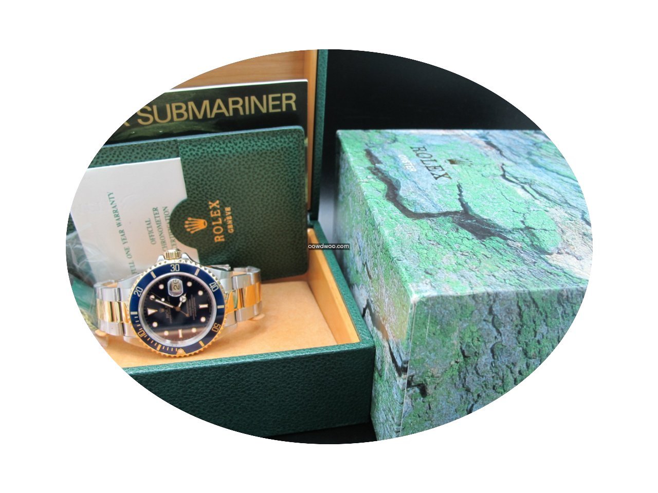 Rolex SUBMARINER 16613 2-Tone Purple Dia...