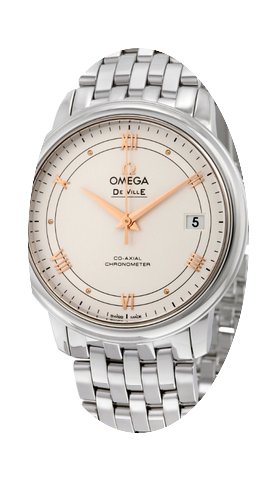 Omega De Ville Prestige Silver Dial Stai...
