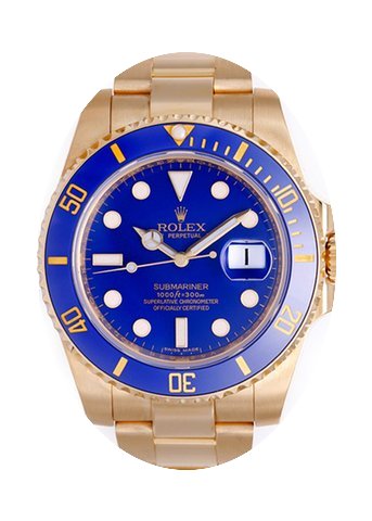 Rolex Submariner Mens All Gold watch 116...