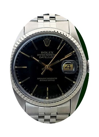 Rolex Datejust 16014 Black Dial 36mm 18k...