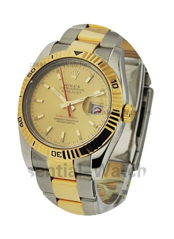 Rolex Used Turn O Graph 2 Tone Steel and...