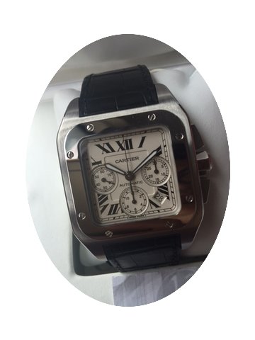 Cartier Santos 100 XL Chronograph W20090...