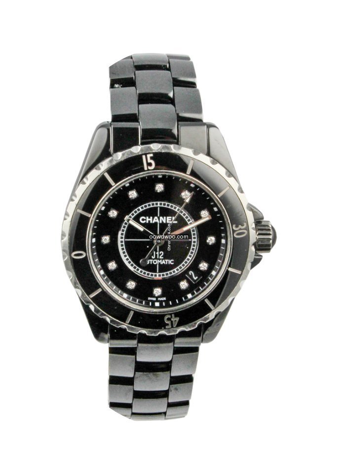 Chanel J12 Black Ceramic Diamond Dot...