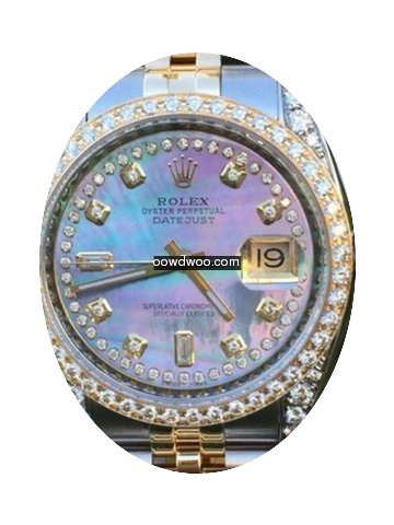 Rolex Datejust Mens Womens 36mm 18k Stee...