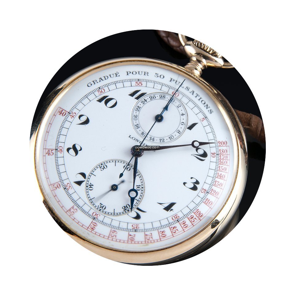 Longines chrono pocket yellow gold...