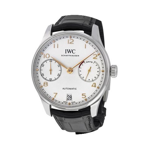 IWC Portugieser Automatic Black Strap Me...