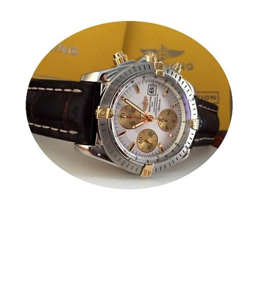 Breitling Chronomat Evolution Gold Steel...