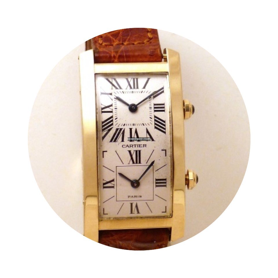 Cartier | Tank Cintree Double Time Zone ...