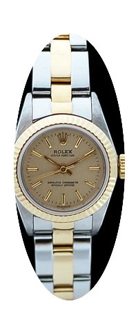 Rolex Lady Oyster Perpetual en or et aci...