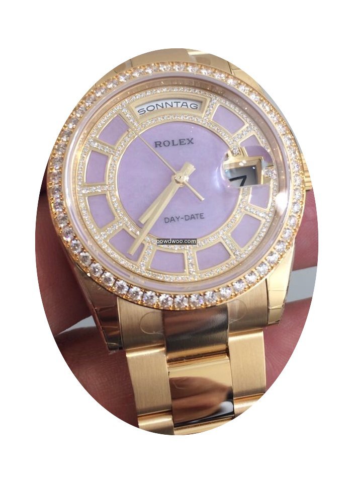 Rolex Day-Date Carousel Of Lavender Jade...