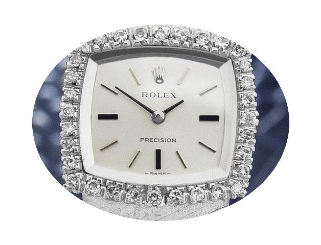Rolex Manual Watch 1970 Diamond & St...