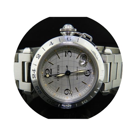 Cartier Pashà C Gmt Acciaio...