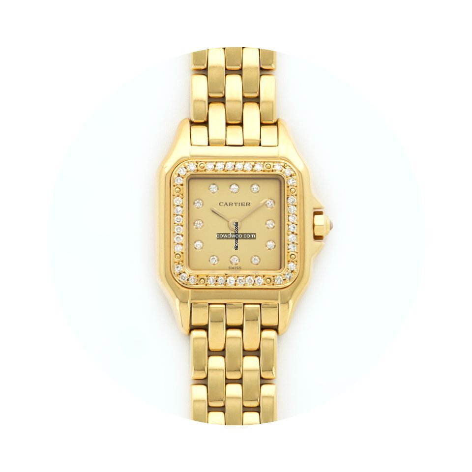 Cartier Yellow Gold Panthere Diamond Wat...