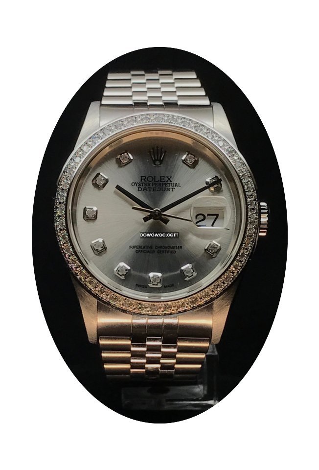 Rolex Datejust Acciaio Ref: 16234 Quad B...