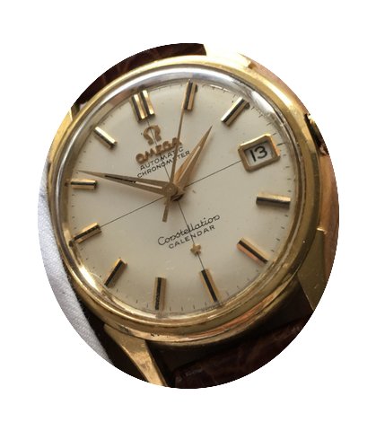 Omega Constellation Calendar Gold Chrono...