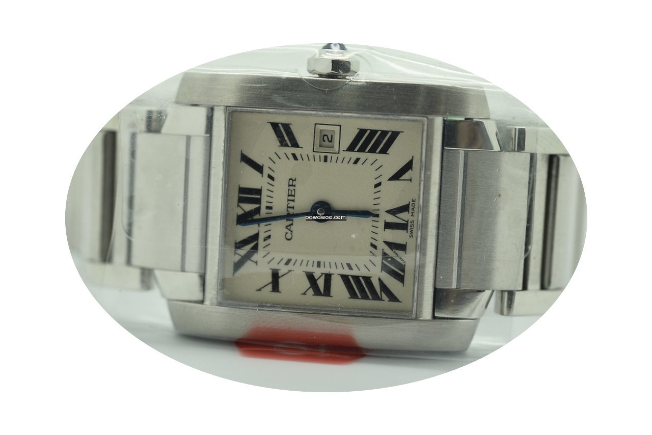 Cartier Tank Francaise Midsize 2465 Whit...