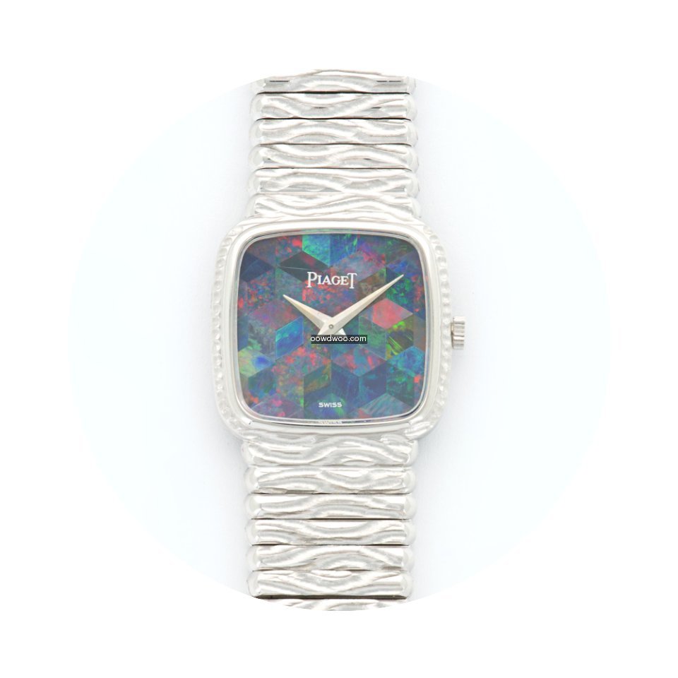 Piaget White Gold Opal Bracelet Watch...