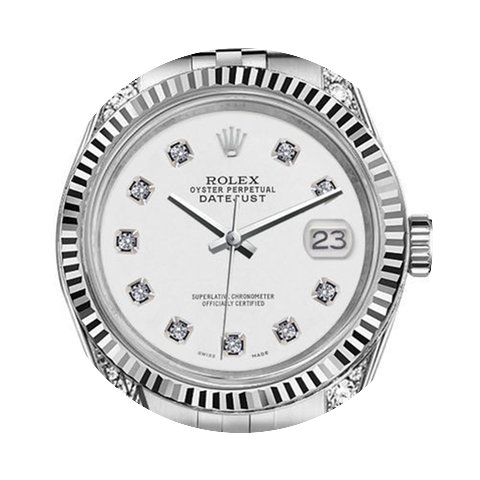 Rolex Men's Rolex 36mm Datejust White Co...