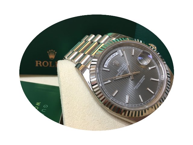 Rolex Day-Date 40mm 228239 Rhodium 灰...