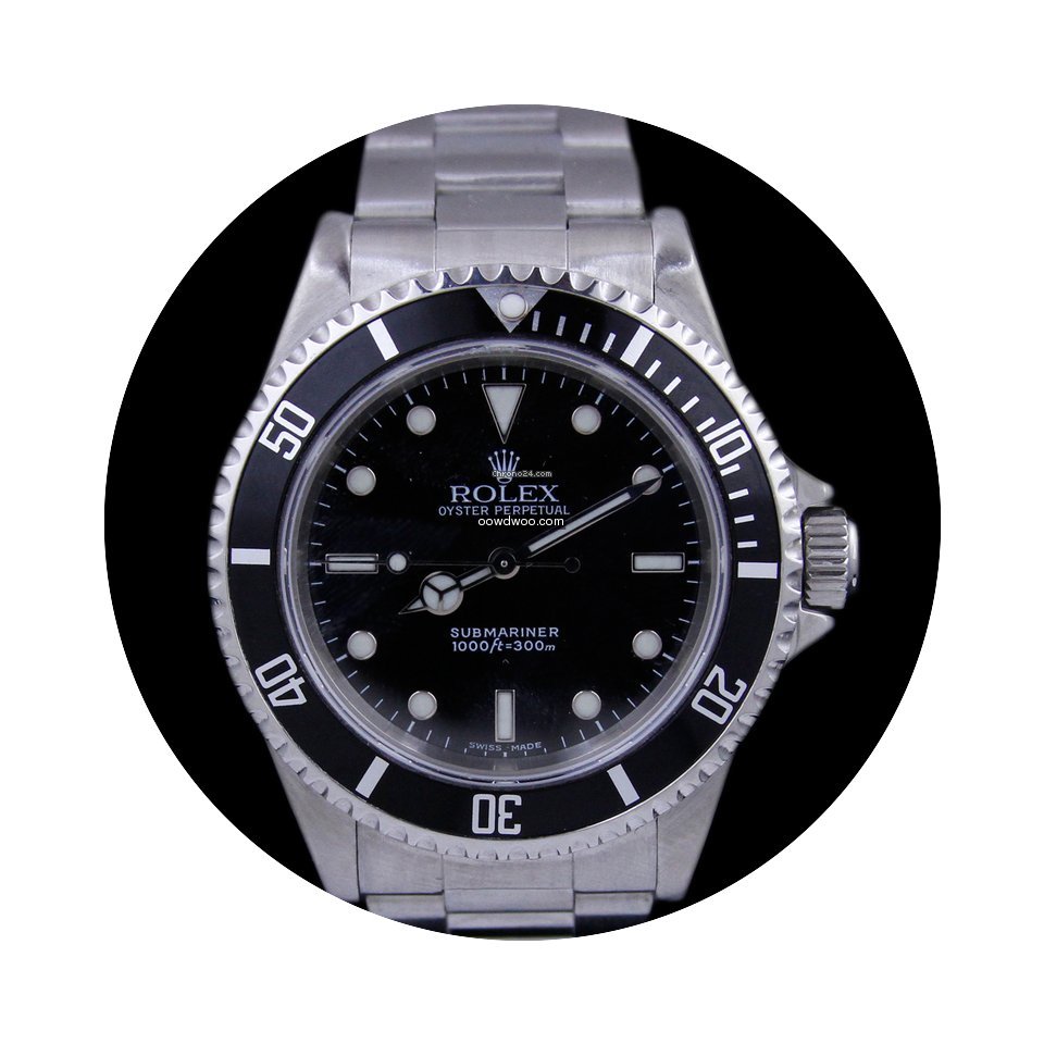 Rolex Submariner Black Dial and Black Be...