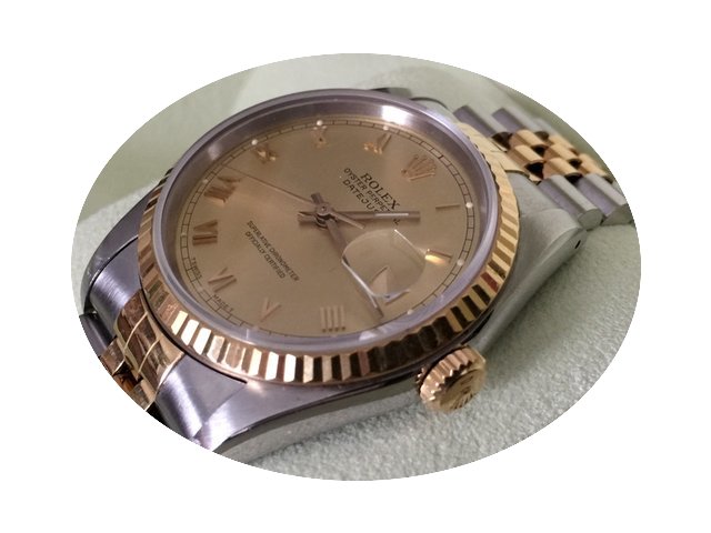 Rolex Oyster Perpetual Datejust Gold Ste...