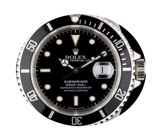 Rolex S/S O/P Black Dial Submariner Date...