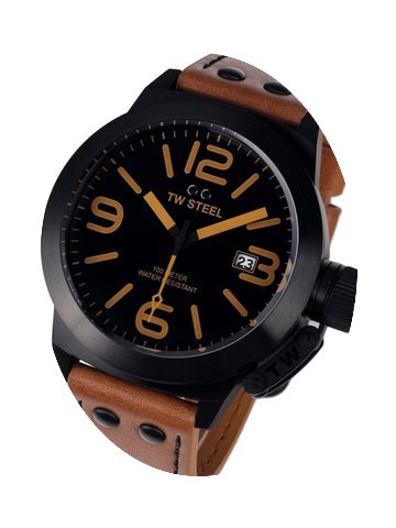 TW Steel CS42 Canteen Leather 50mm 10ATM...