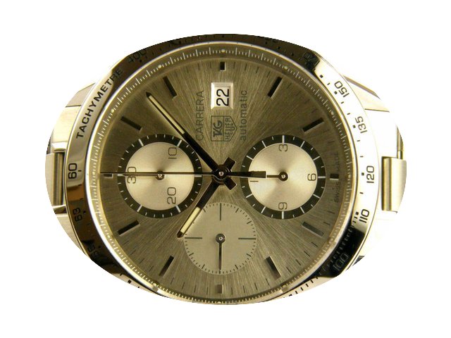 TAG Heuer Carrera crono in acciaio Argen...
