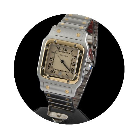 Cartier SANTOS STELL AND GOLD MEN SIZE...