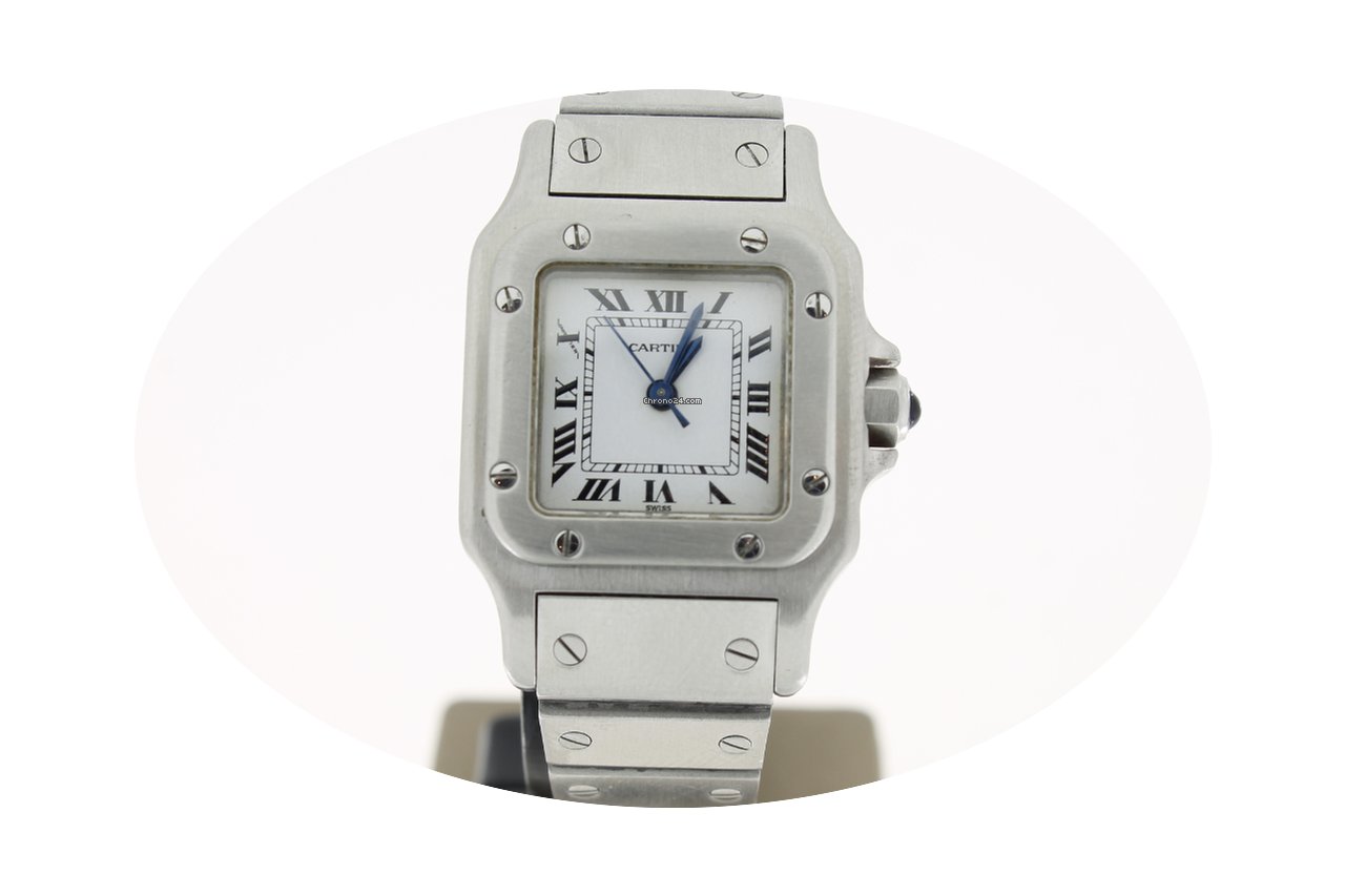 Cartier Steel Automatic White Roman Dial...