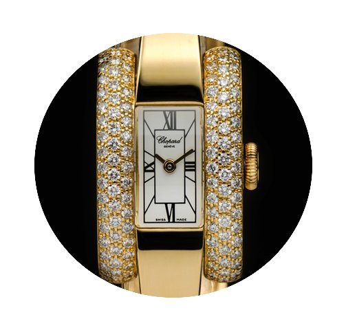 Chopard 18k Yellow Gold Diamond Case La ...