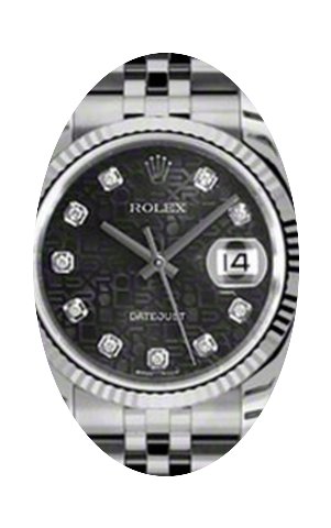 Rolex Datejust 36 116234-BKJDFJ Black Ju...