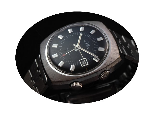 Glycine Vintage Mechanical Alarm Watch 7...