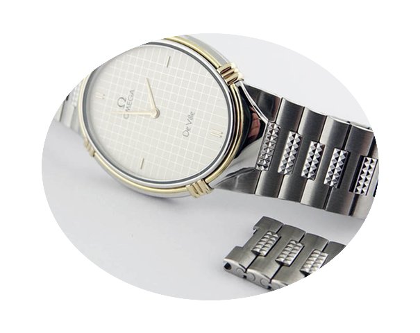 Omega Ladies Gold/Steel Tennis...