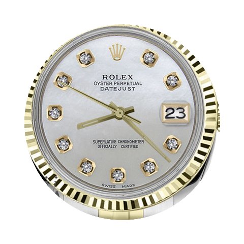 Rolex Men`s Rolex 36mm Datejust2tone Whi...