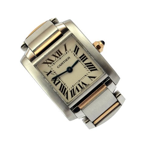 Cartier Tank Francaise 2384 Ladies accia...