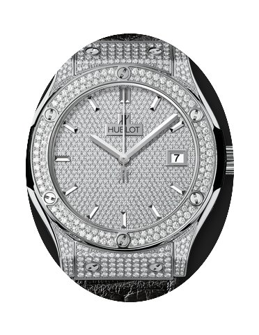 Hublot Classic Fusion Titanium Full Pav...