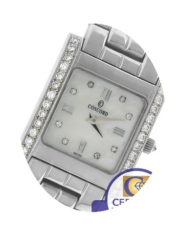 Concord La Tour White MOP Diamond 14K Wh...