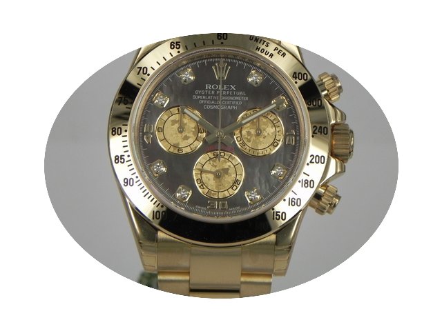 Rolex DAYTONA YELLOW GOLD GOLD CRISTAL 8...
