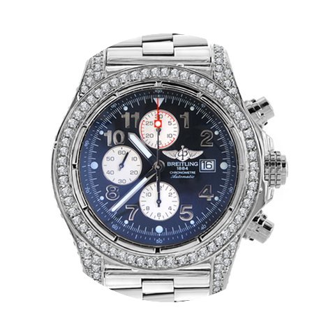 Breitling Super Avenger Chronograph Iced...