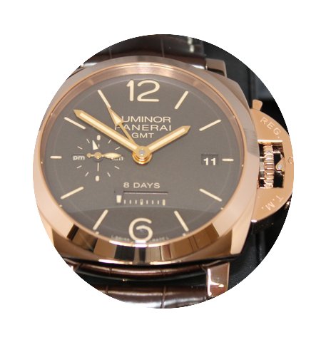 Panerai Luminor 1950 8 Days GMT Oro Ross...